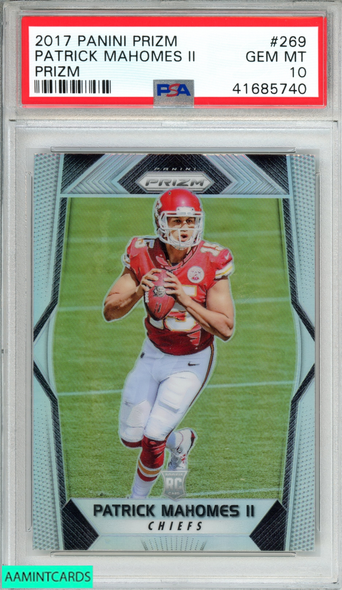 2017 PANINI PRIZM PATRICK MAHOMES II #269 PRIZM ROOKIE RC PSA 10 GEM MT 41685740