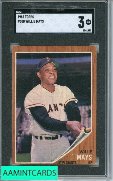 1962 TOPPS WILLIE MAYS #300 SGC 3 6061597