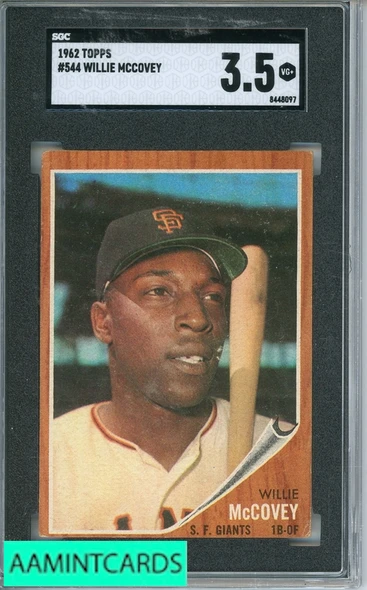 1962 TOPPS WILLIE MCCOVEY #544 SGC 3.5 8448097