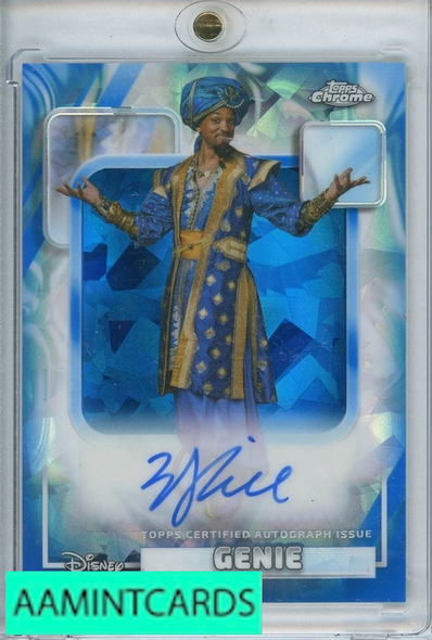 2026 TOPPS CHROME SAPPHIRE DISNEY ALADDIN GENIE WILL SMITH AUTO #AA-WS 999926856505