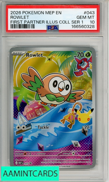 2026 POKEMON MEP EN-ME BSP #043 FIRST PARTNER ILLUS COLL SER 1 PSA 10 GEM MT 166560328