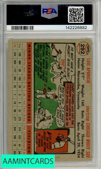 1956 TOPPS LUIS APARICIO #292 PSA 5 EX RC 142226882