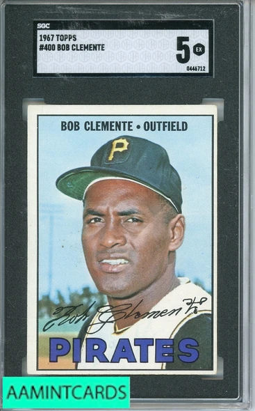 1967 TOPPS BOB CLEMENTE #400 SGC 5 EXCELLENT 0446712