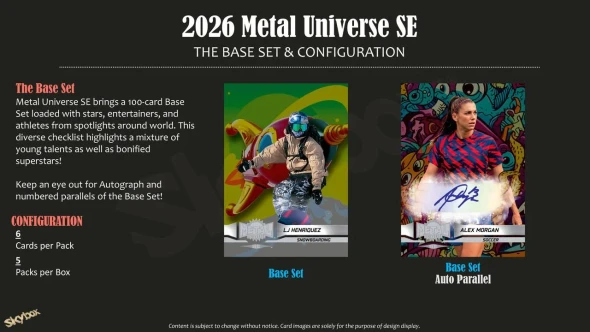 2026 Upper Deck Metal Universe SE Blaster Box - PRESALE