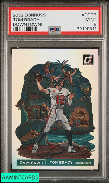 2022 PANINI DONRUSS DOWNTOWN TOM BRADY #DTTB PSA 9 MINT 79199511