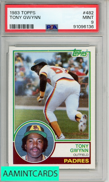 1983 TOPPS TONY GWYNN #482 PSA 9 MINT RC 91096136