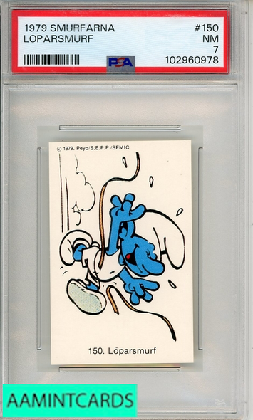 1979 ANDRA MOTIV SMURFARNA LOPARSMURF #150 PSA 7 NM 102960978