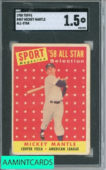 1959 TOPPS ERNIE BANKS #350 SGC 5 0607384