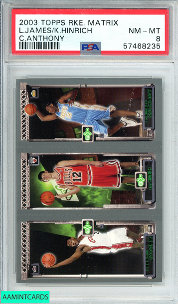2003 TOPPS ROOKIE MATRIX L JAMES K HINRICH C ANTHONY ROOKIE PSA 8 NM-MT 57468235 2003 TOPPS ROOKIE MATRIX L JAMES K HINRICH C ANTHONY ROOKIE PSA 8 NM-MT 57468235