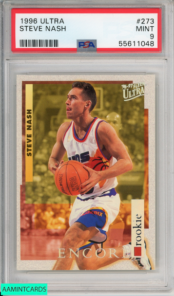1996 ULTRA STEVE NASH #273 ROOKIE PHOENIX SUNS HOF RC PSA 9 MINT 55611048
