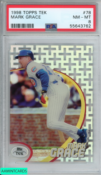 1998 TOPPS TEK MARK GRACE #78 CHICAGO CUBS PSA 8 NM-MT 55643762
