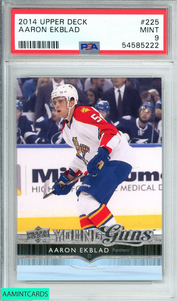 2014 UPPER DECK AARON EKBLAD #225 FLORIDA PANTHERS ROOKIE RC PSA 9 MINT 54585222 2014 UPPER DECK AARON EKBLAD #225 FLORIDA PANTHERS ROOKIE RC PSA 9 MINT 54585222