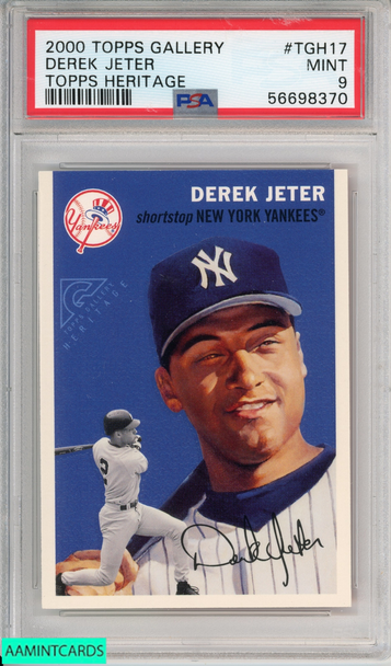 2000 TOPPS GALLERY DEREK JETER #TGH17 TOPPS HERITAGE NEW YORK YANKEES HOF PSA 9 56698370 2000 TOPPS GALLERY DEREK JETER #TGH17 TOPPS HERITAGE NEW YORK YANKEES HOF PSA 9 56698370