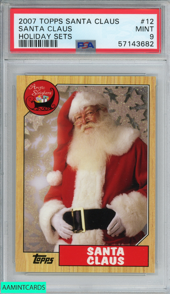 2007 TOPPS SANTA CLAUS HOLIDAY SETS SANTA CLAUS #12 PSA 9 MINT 57143682