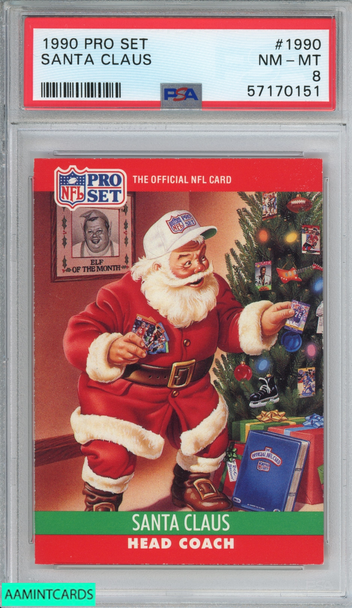 1990 PRO SET SANTA CLAUS #1990 PSA 8 NM-MT 57170151