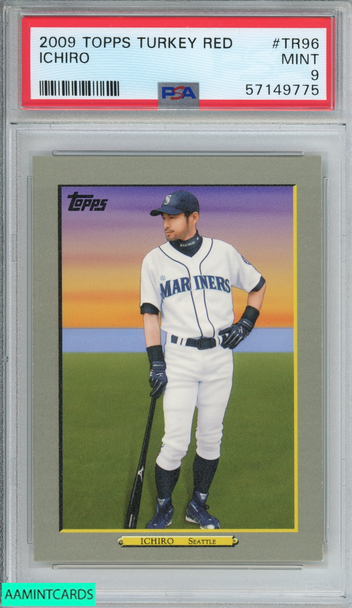 2009 TOPPS TURKEY RED ICHIRO #TR96 SEATTLE MARINERS PSA 9 MINT 57149775 2009 TOPPS TURKEY RED ICHIRO #TR96 SEATTLE MARINERS PSA 9 MINT 57149775