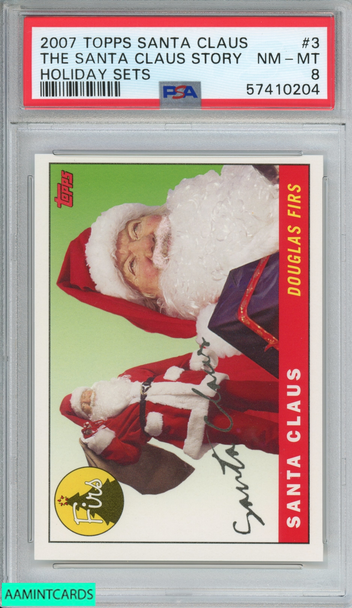 2007 TOPPS SANTA CLAUS HOLIDAY SETS THE SANTA CLAUS STORY #3 PSA 8 NM-MT 57410204