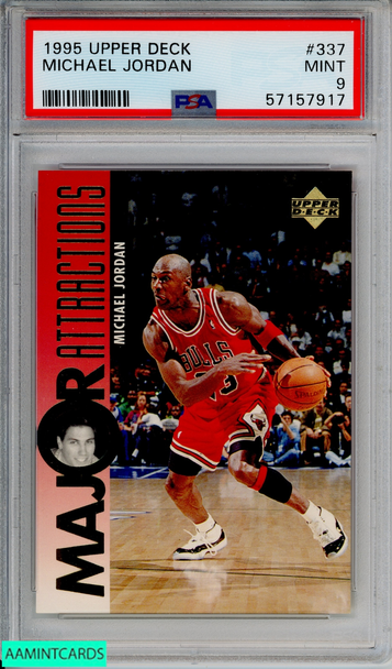 1995 UPPER DECK MICHAEL JORDAN #337 CHICAGO BULLS HOF PSA 9 MINT 57157917