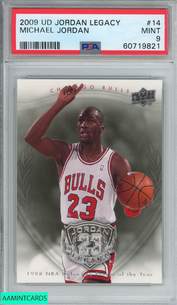 2009 UPPER DECK JORDAN LEGACY MICHAEL JORDAN #14 CHICAGO BULLS HOF PSA 9 MINT 60719821