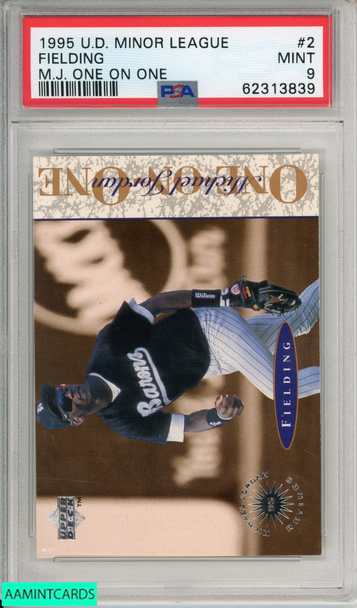 1995 UPPER DECK MINOR LEAGUE FIELDING #2 MJ ONE ON ONE BULLS HOF PSA 9 MINT 62313839