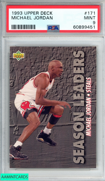 1993 UPPER DECK MICHAEL JORDAN #171 CHICAGO BULLS HOF PSA 9 MINT 60899451