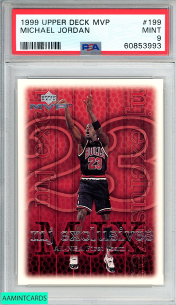 1999 UPPER DECK MVP MICHAEL JORDAN #199 CHICAGO BULLS HOF PSA 9 MINT 60853993