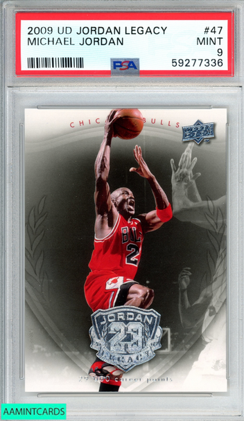 2009 UPPER DECK JORDAN LEGACY MICHAEL JORDAN #47 CHICAGO BULLS HOF PSA 9 MINT 59277336