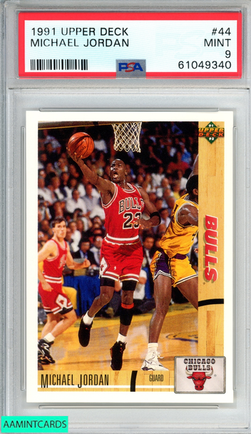 1991 UPPER DECK MICHAEL JORDAN #44 CHICAGO BULLS HOF PSA 9 MINT 61049340