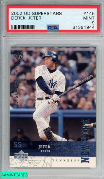 2002 UPPER DECK SUPERSTARS DEREK JETER #145 NEW YORK YANKEES HOF PSA 9 MINT 61391944