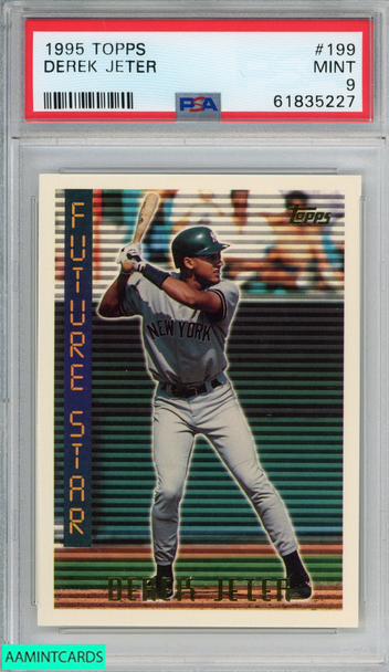 1995 TOPPS DEREK JETER #199 NEW YORK YANKEES HOF PSA 9 MINT 61835227