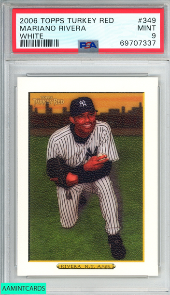 2006 TOPPS TURKEY RED MARIANO RIVERA #349 WHITE YANKEES HOF PSA 9 MINT POP 3 69707337