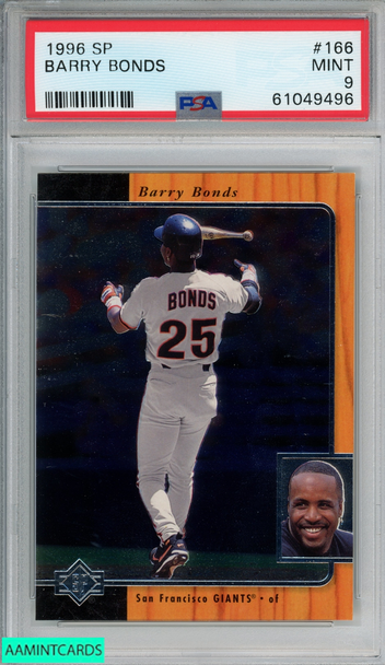1996 SP BARRY BONDS #166 SAN FRANCISCO GIANTS PSA 9 MINT 61049496