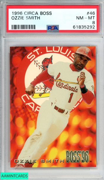 1996 CIRCA BOSS OZZIE SMITH #46 ST LOUIS CARDINALS HOF PSA 8 NM-MT 61835292