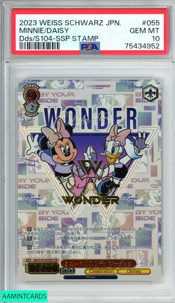PSA10 Mickey Mouse Dds/S104-056SSP SSP Disney 100 Weiss