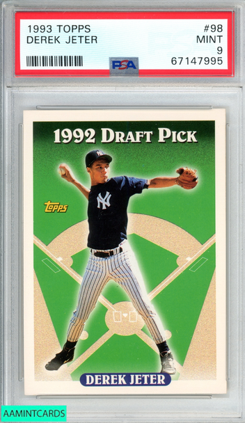 1993 TOPPS DEREK JETER #98 PSA 9 MINT 67147995