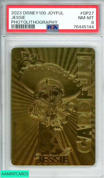 2023 CARD FUN DISNEY100 JOYFUL JESSIE #GP27 PHOTOLITHOGRAPHY 2 OF 100 PSA 8 76445144