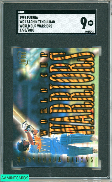 1996 FUTERA SACHIN TENDULKAR #WC1 SGC 9 0087242 1996 FUTERA SACHIN TENDULKAR #WC1 SGC 9 0087242
