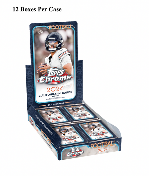 2024 Topps Chrome Football Hobby Case