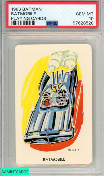 1966 BATMAN PLAYING CARDS BATMOBILE # PLAYING CARDS PSA 10 GEM MT 97628528