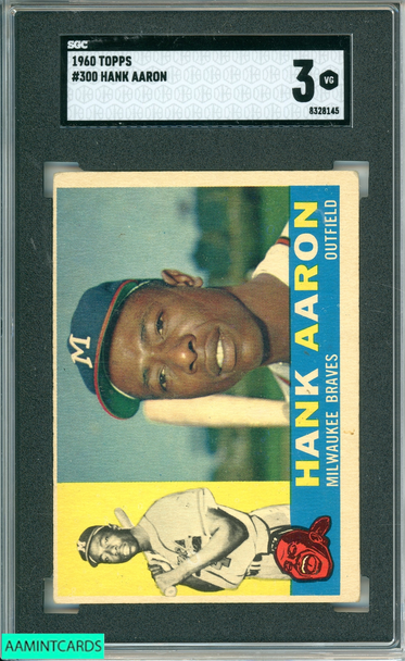 1960 TOPPS HANK AARON #300 SGC 3 8328145
