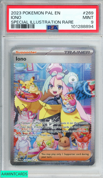 2023 POKEMON PAL EN PALDEA EVOLVED IONO #269 SPECIAL ILLUSTRATION RARE PSA 9 101288894 2023 POKEMON PAL EN PALDEA EVOLVED IONO #269 SPECIAL ILLUSTRATION RARE PSA 9 101288894