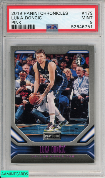 2019 PANINI CHRONICLES LUKA DONCIC #179 PINK DALLAS MAVERICKS PSA 9 MINT 52646751 2019 PANINI CHRONICLES LUKA DONCIC #179 PINK DALLAS MAVERICKS PSA 9 MINT 52646751