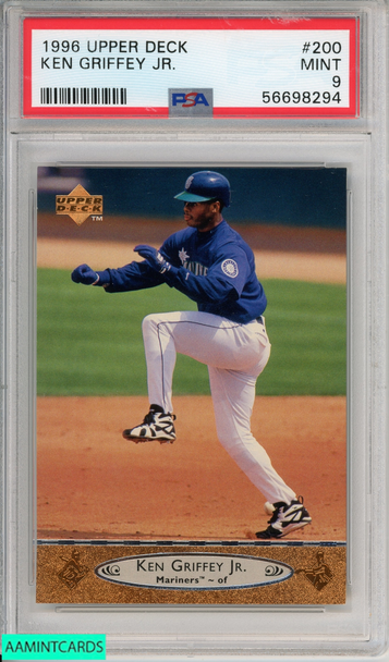 1996 UPPER DECK KEN GRIFFEY JR #200 SEATTLE MARINERS HOF PSA 9 MINT 56698294