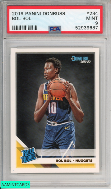 2019 PANINI DONRUSS BOL BOL #234 ROOKIE DENVER NUGGETS RC PSA 9 MINT 52939687 2019 PANINI DONRUSS BOL BOL #234 ROOKIE DENVER NUGGETS RC PSA 9 MINT 52939687