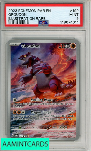 2023 POKEMON PAR EN-PARADOX RIFT GROUDON #199 ILLUST RARE PSA 9 119674611 2023 POKEMON PAR EN-PARADOX RIFT GROUDON #199 ILLUST RARE PSA 9 119674611