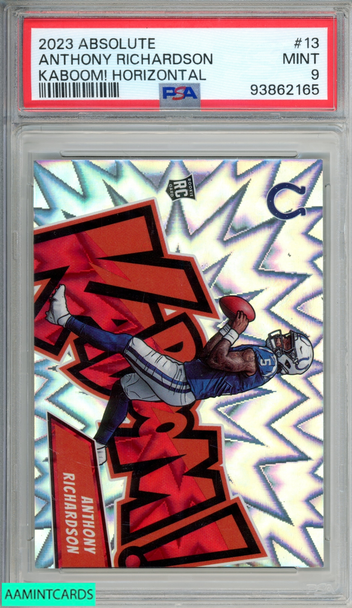 2023 PANINI ABSOLUTE KABOOM! HORIZONTAL ANTHONY RICHARDSON #13 ROOKIE RC PSA 9 93862165