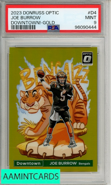2023 PANINI DONRUSS OPTIC DOWNTOWN! JOE BURROW #D4 GOLD PSA 9 96090444