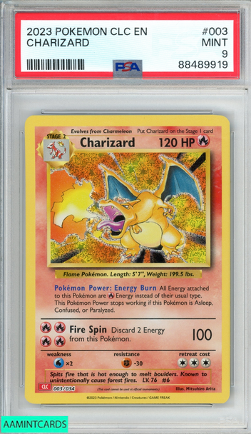 2023 POKEMON CLC TCG CLASSIC CHARIZARD HO-OH EX DECK CHARIZARD #003 PSA 9 MINT 88489919