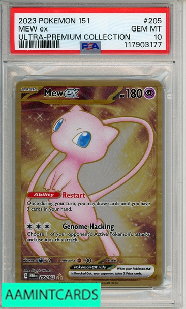 2023 POKEMON 151 ULTRA-PREMIUM COLLECTION MEW EX #205 PSA 10 117903177
