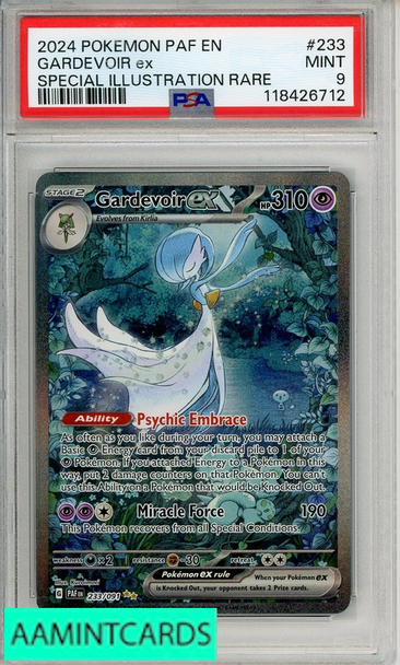 2024 POKEMON PAF EN-PALDEAN FATES GARDEVOIR EX #233 SIR PSA 9 MINT 118426712